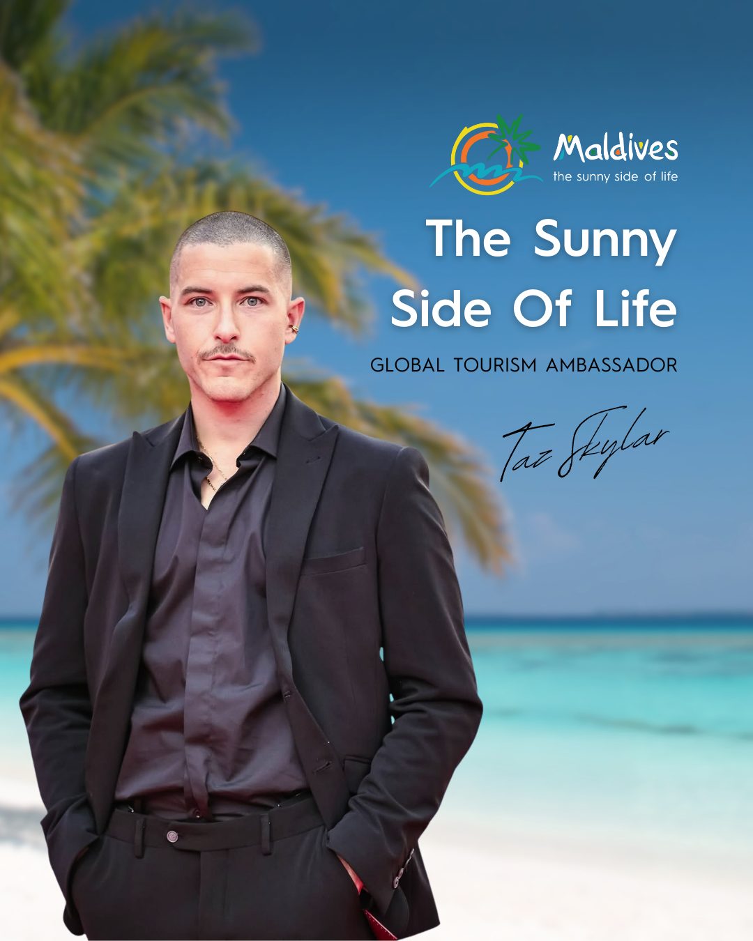 Visit Maldives Appoints Netflix Star Taz Skylar as Global Ambassador